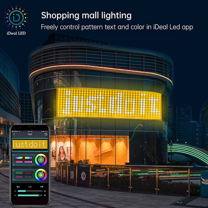 App Curtain String Light DIY Picture Text Display Led Fairy Light Garland RGB LED String Light Curtain Lights Wedding Decor